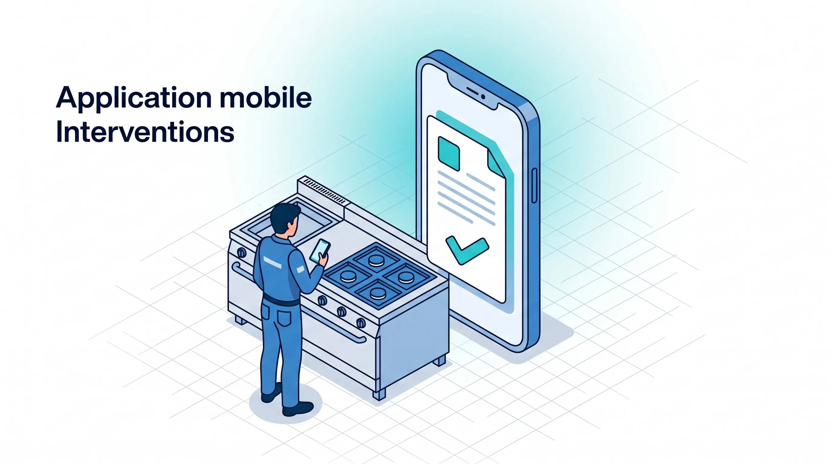 Application mobile de gestion des interventions - cuisine professionnelle Service 9000 Application mobile de gestion des interventions pour les techniciens en cuisine professionnelle.