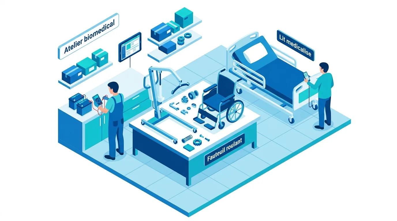 Service technique EHPAD intervention sur equipement
