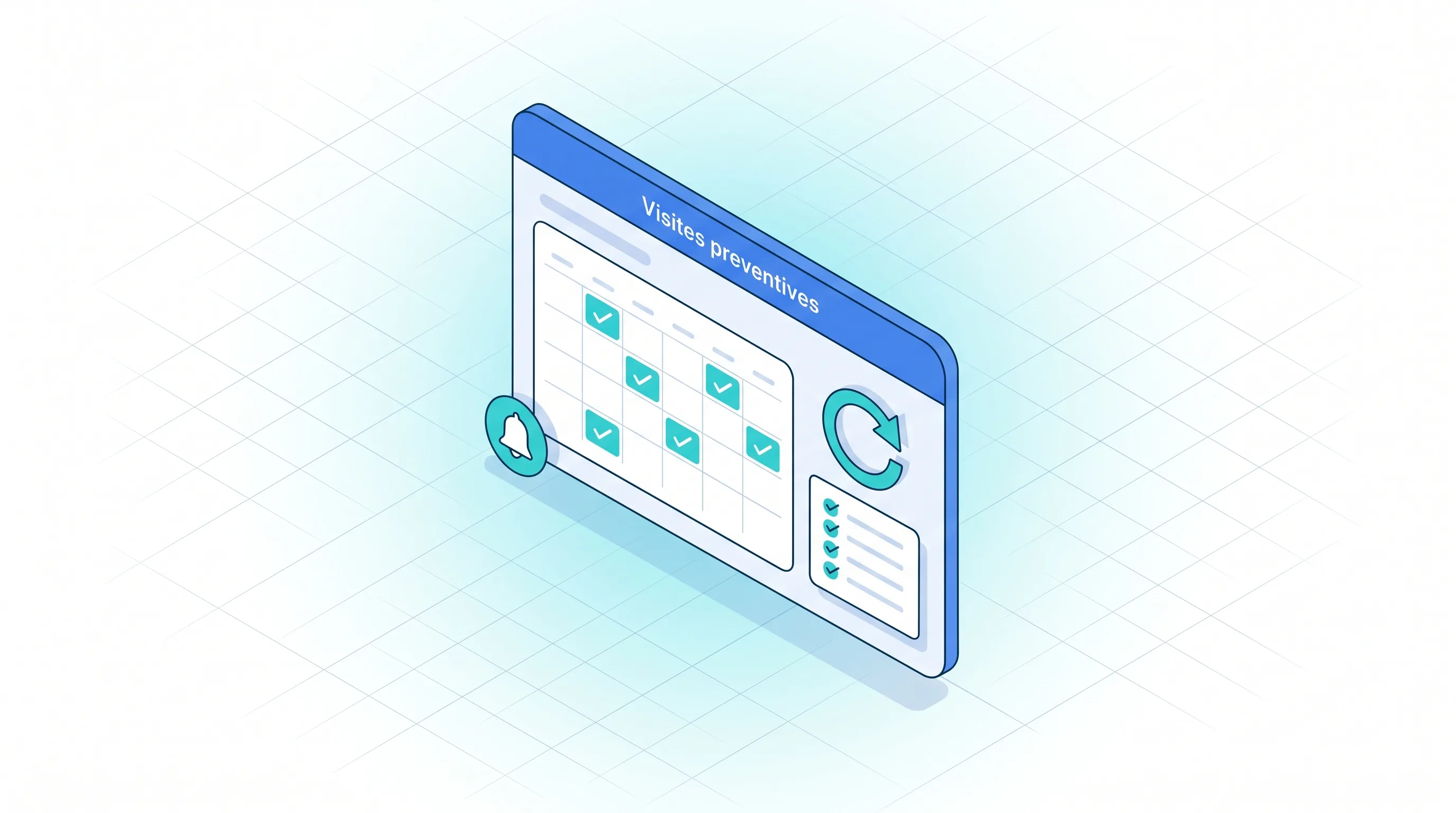 Service 9000 : planification automatique des visites préventives, calcul des prochaines dates et points de contrôle à effectuer