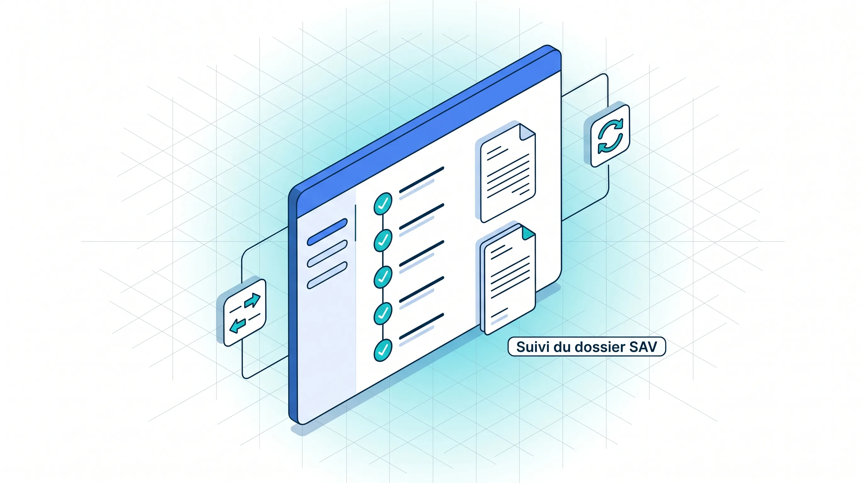 Logiciel de gestion SAV Service 9000 : suivi précis des dossiers, traçabilité des étapes, devis, sous-traitance et compte-rendu d'intervention.