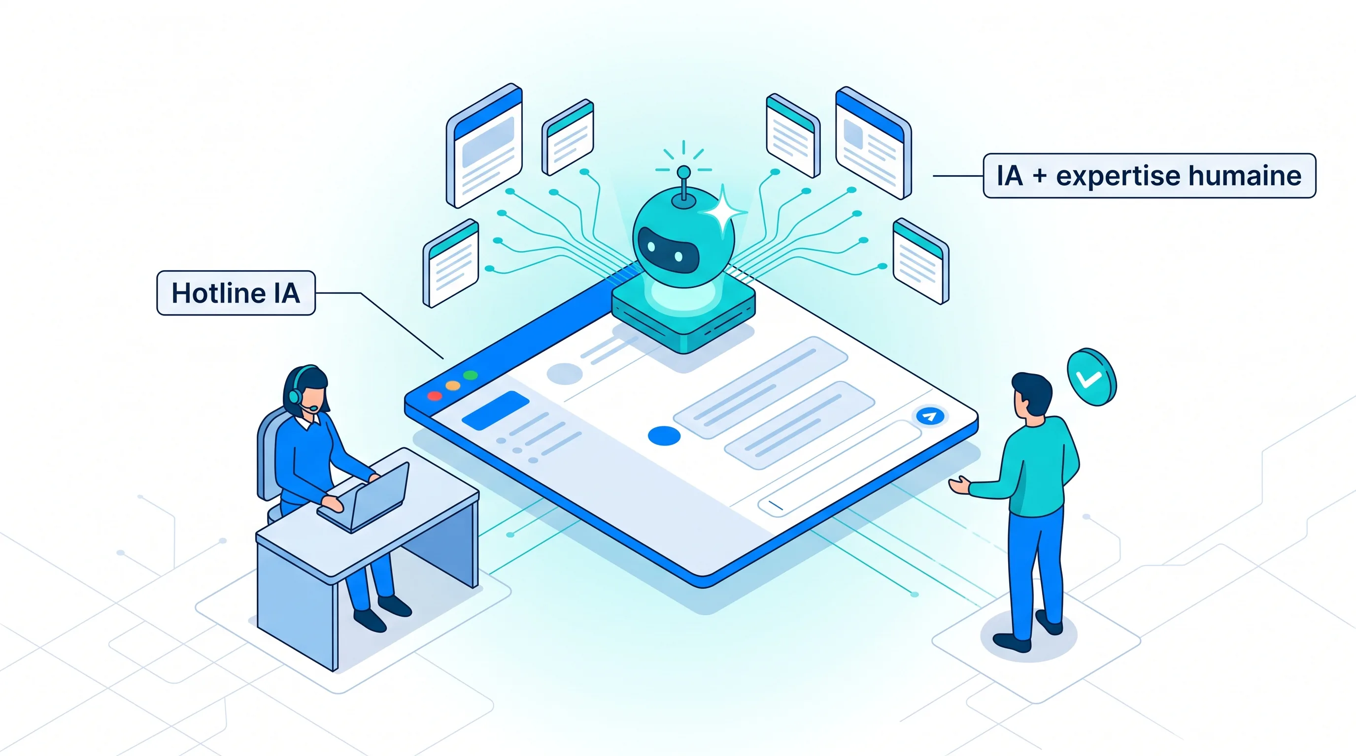 Hotline IA : Révolutionnez Votre Support Client avec l’Intelligence Artificielle.