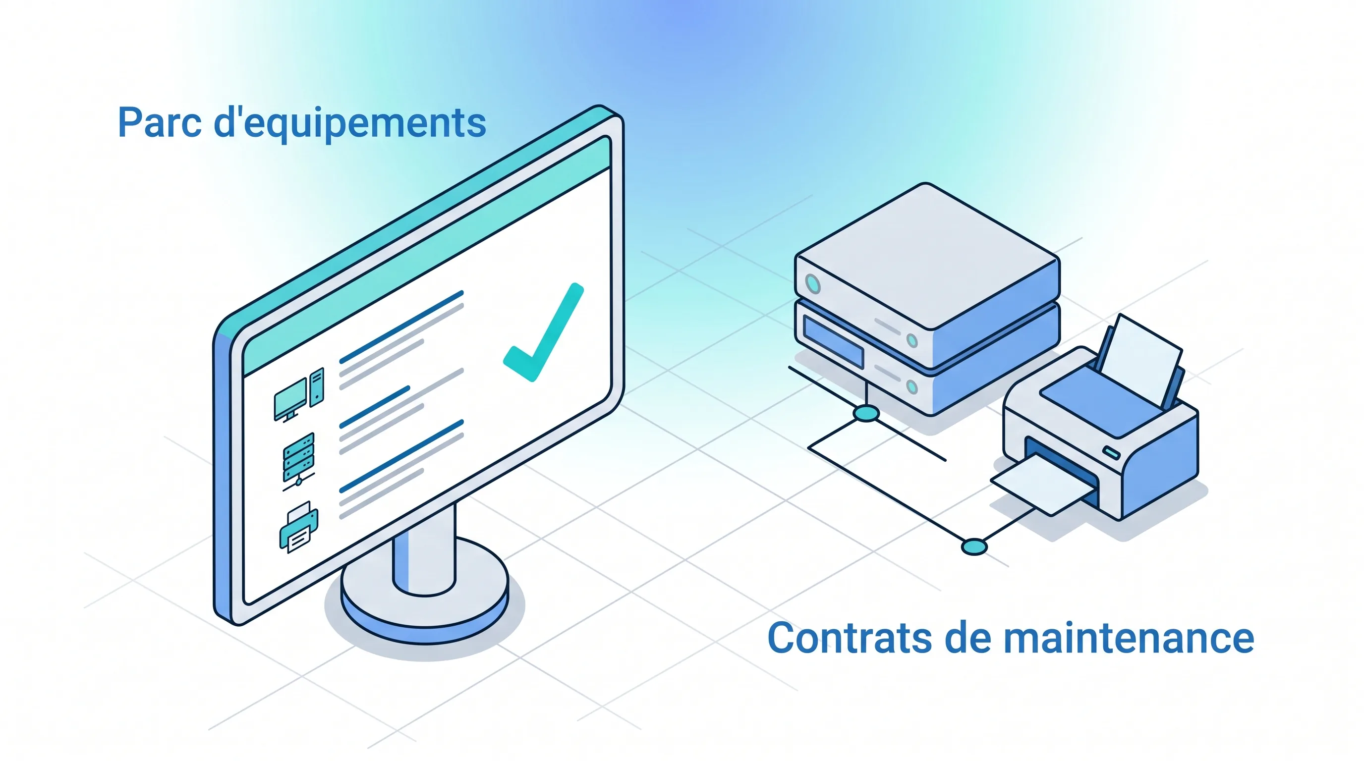 Gestion du parc d'équipements informatiques et des contrats de maintenance avec Service 9000