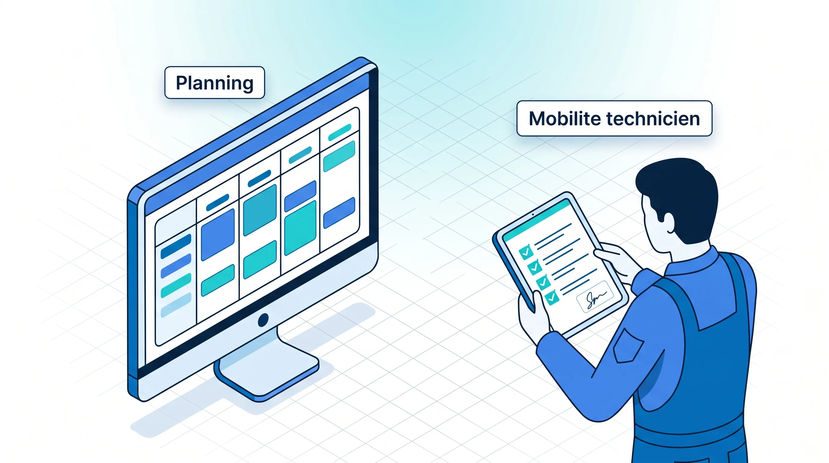 Planning des interventions et mobilité des techniciens avec Service 9000