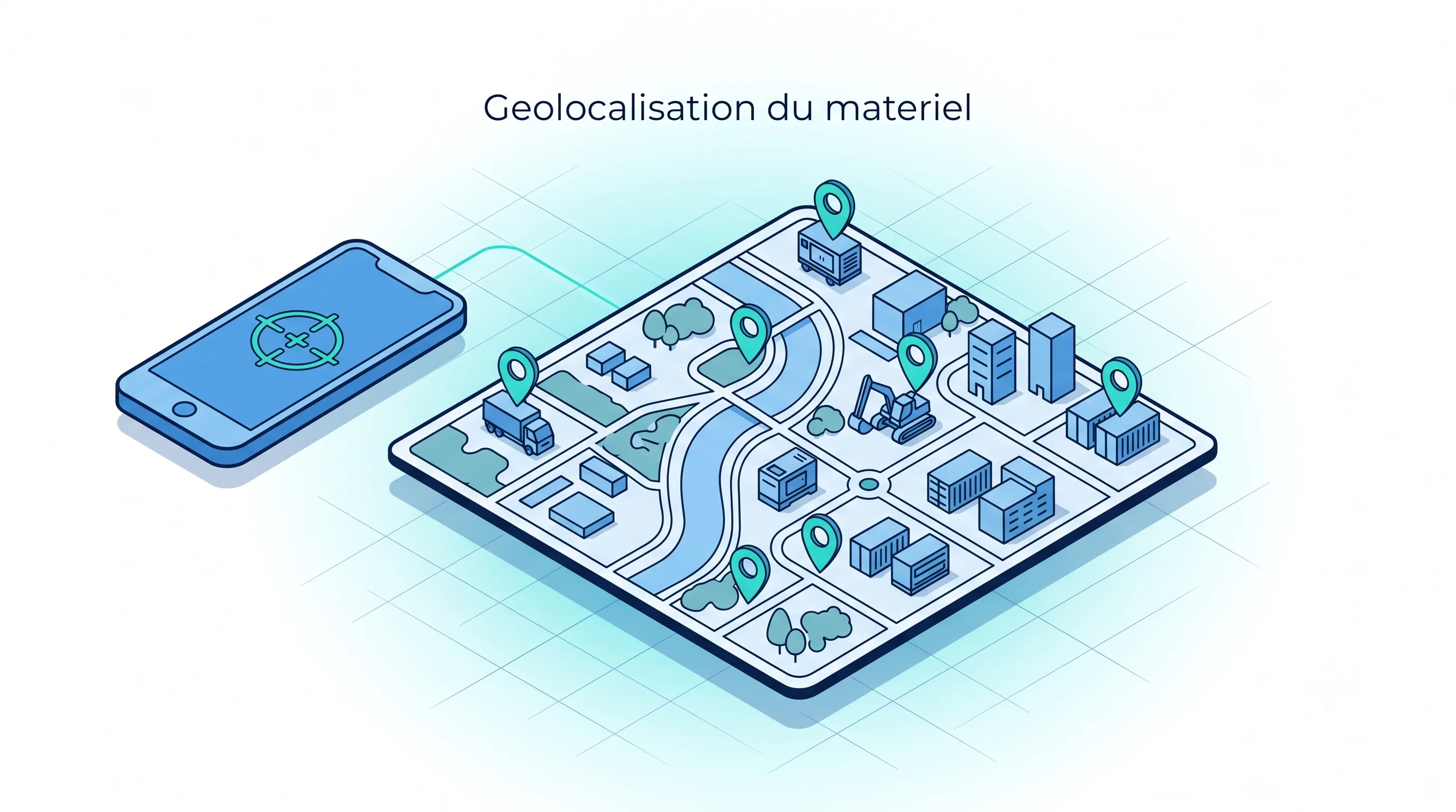 Geolocalisation du parc d'engins BTP - Service 9000
