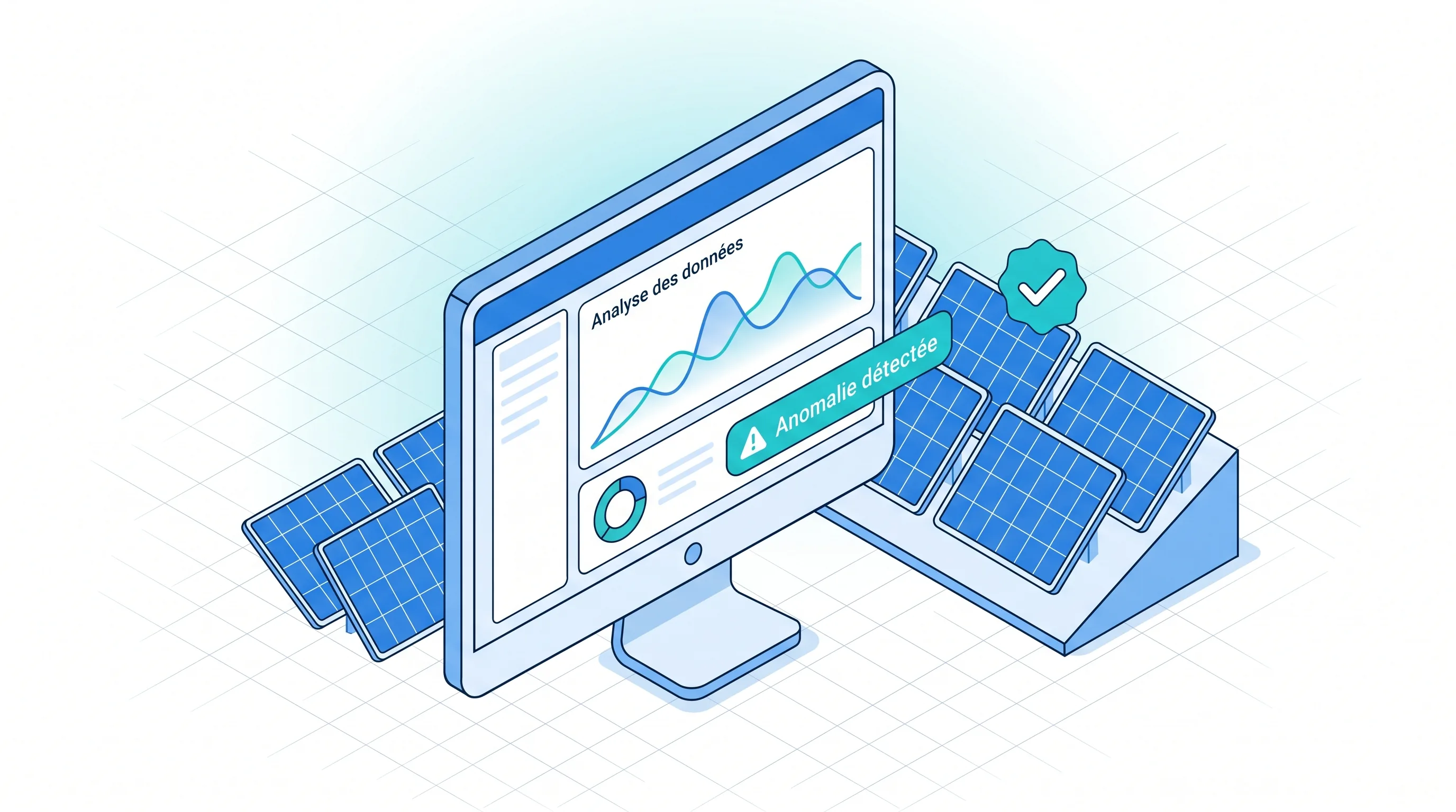 Analyse des données de performance photovoltaïque et détection des anomalies Analyse des données de performance des panneaux solaires et détection précoce des anomalies avec le logiciel GMAO.