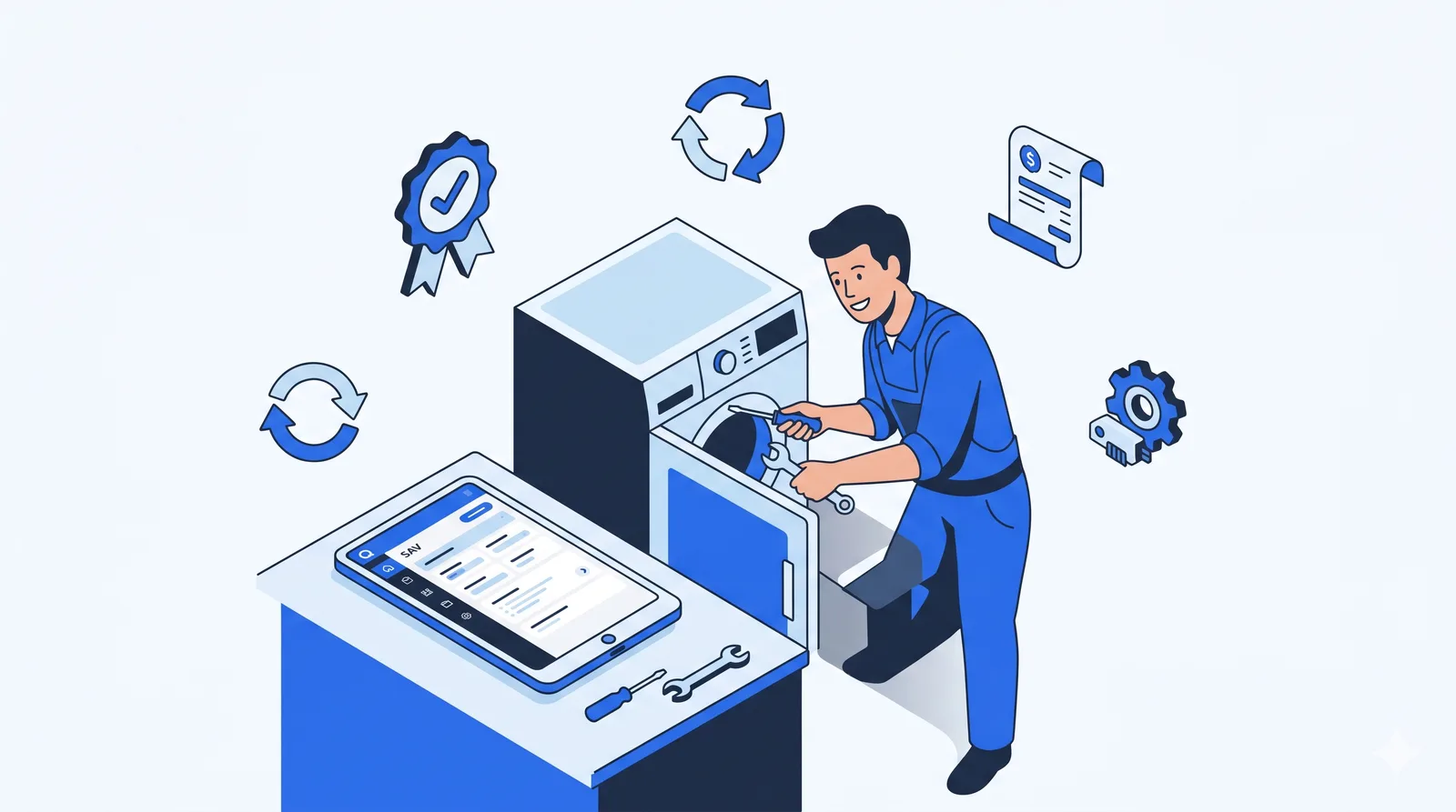 Service 9000 accompagne la labellisation QualiRépar : réparation durable et gestion SAV