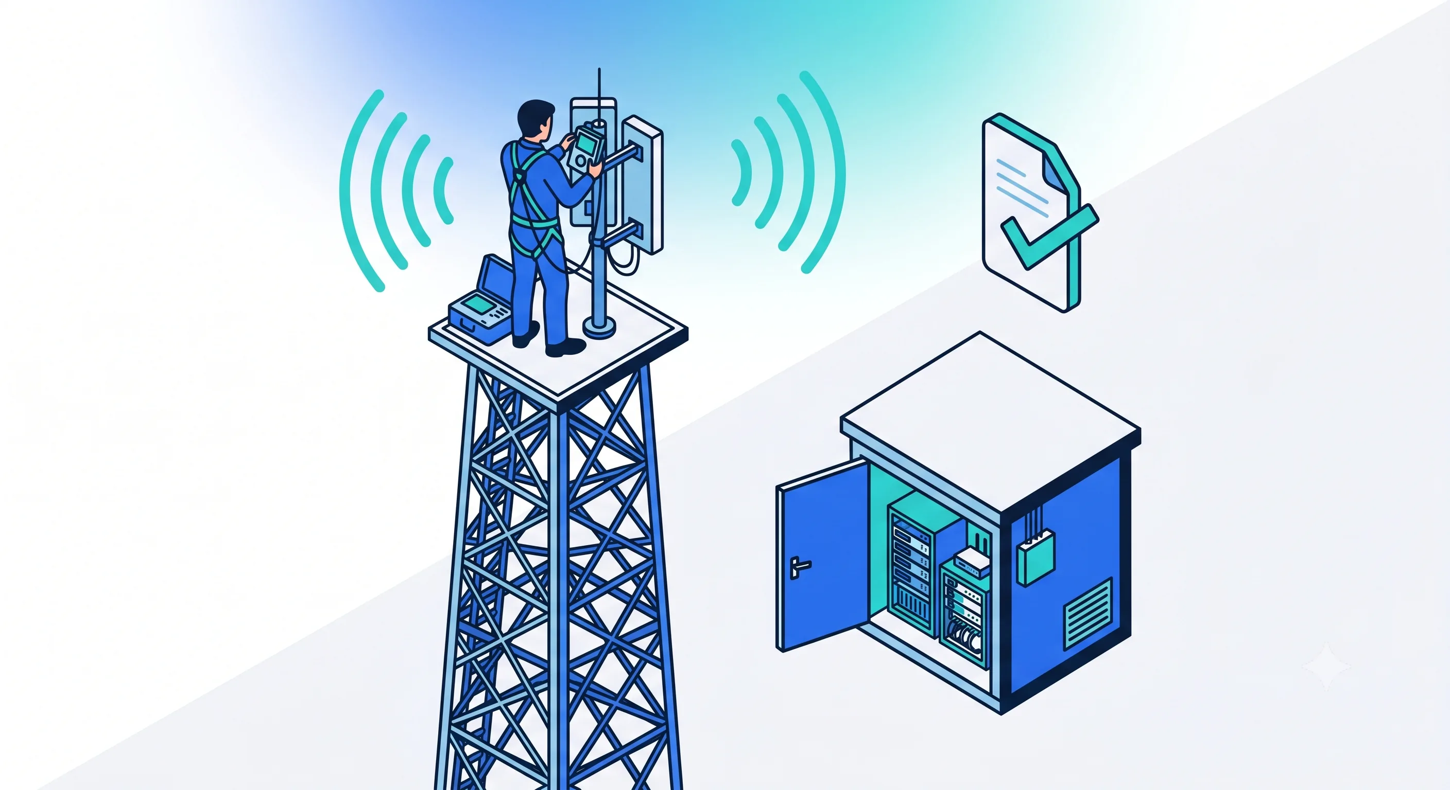 Maintenance préventive : sites contrôlés, rapports signés et archivés Maintenance préventive d'un site radio : contrôle d'une antenne relais et rapport d'intervention