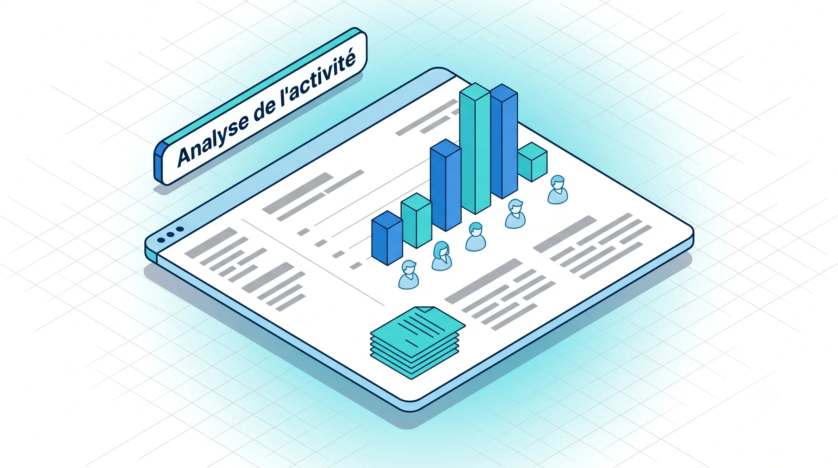 Analyse de l'activité commerciale avec Service 9000 : volume des ventes par produit et par vendeur, encours (devis, ventes non clôturées, produits à livrer)