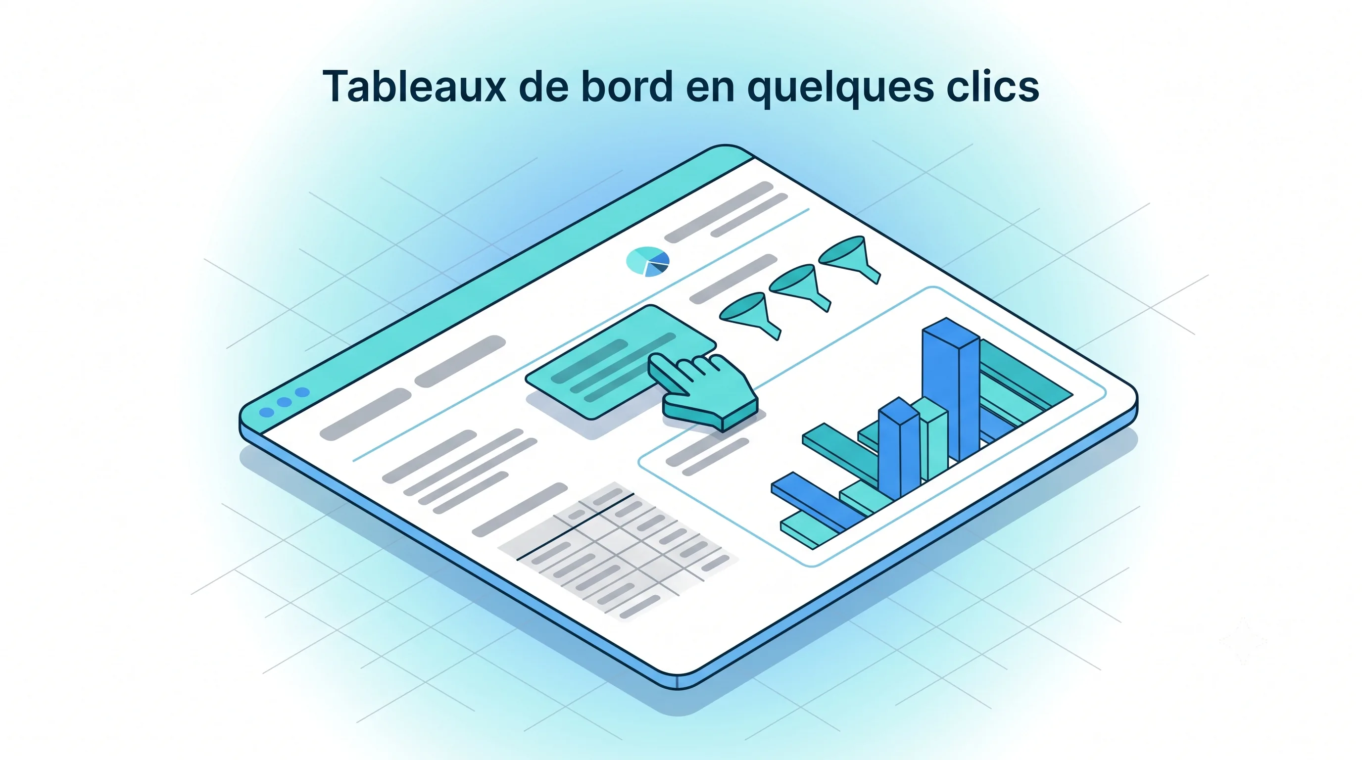 Tableaux de bord des ventes construits en quelques clics avec Service 9000 : filtres façon Excel, glisser-déposer et tableau croisé dynamique