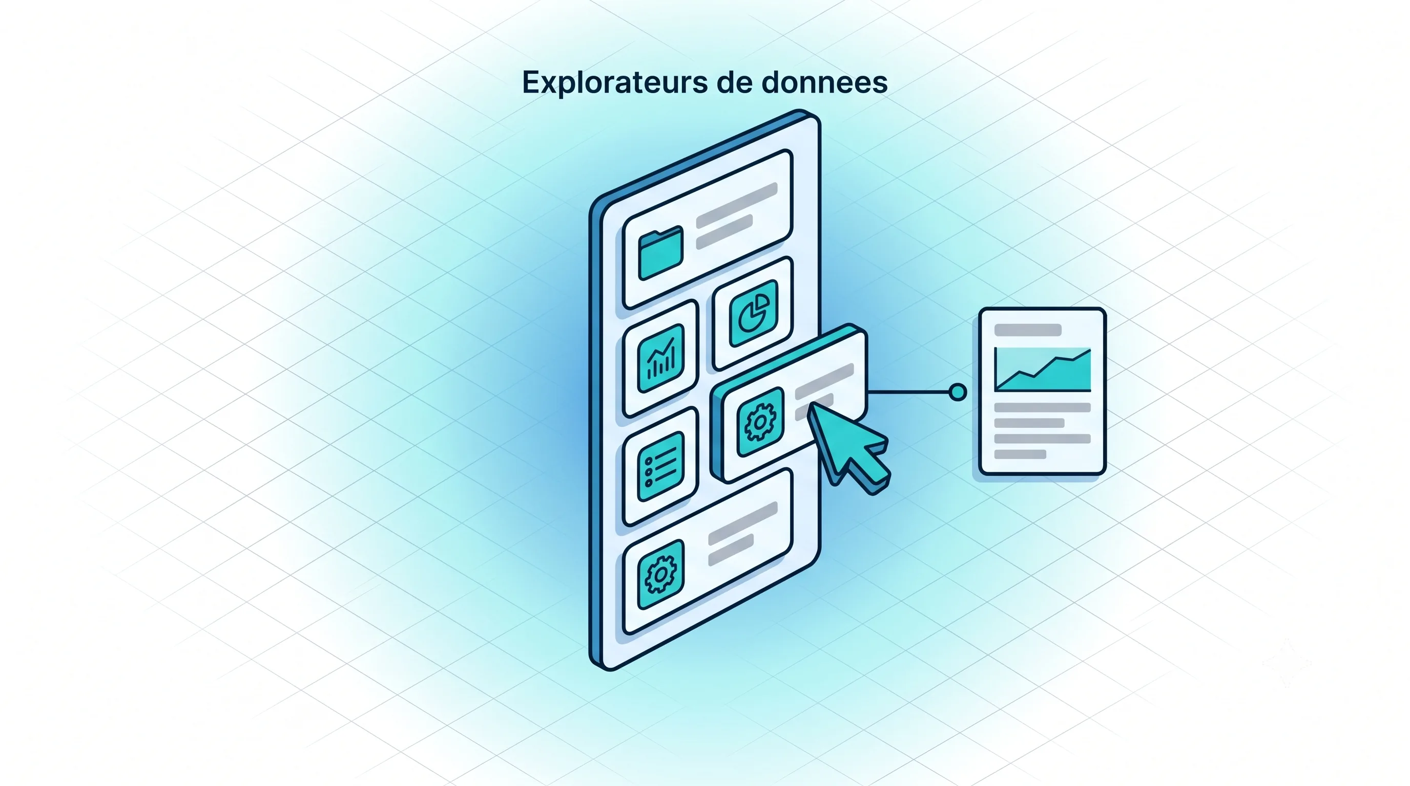 Le choix des données à parcourir - Service 9000 Multiples explorateurs de données dans Service 9000 pour générer des rapports : dossiers, pannes, marges, tournées