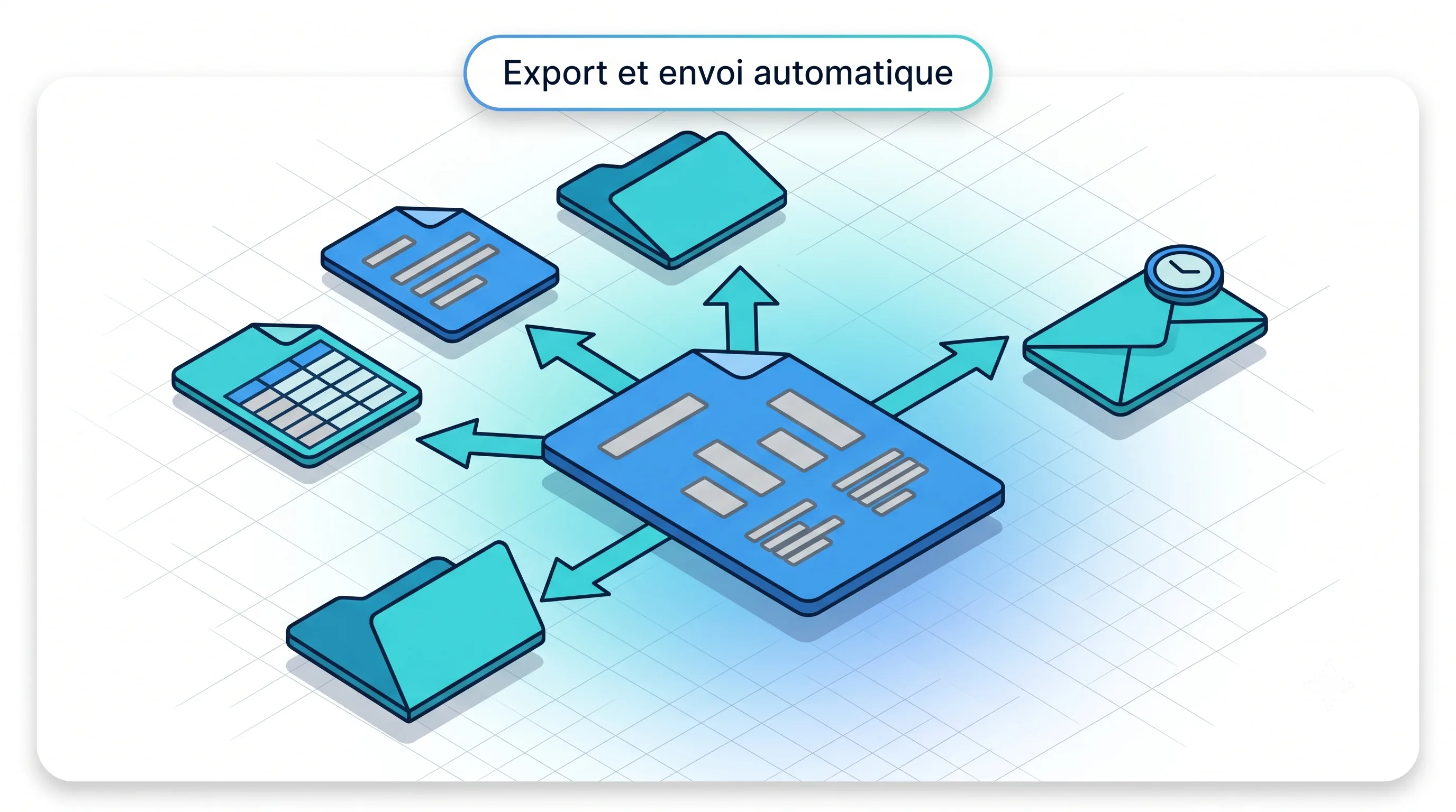 Un outil communiquant et automatisable - Service 9000 Reporting communiquant et automatisable avec Service 9000 : export multi-format et envoi automatique des rapports par mail aux destinataires choisis