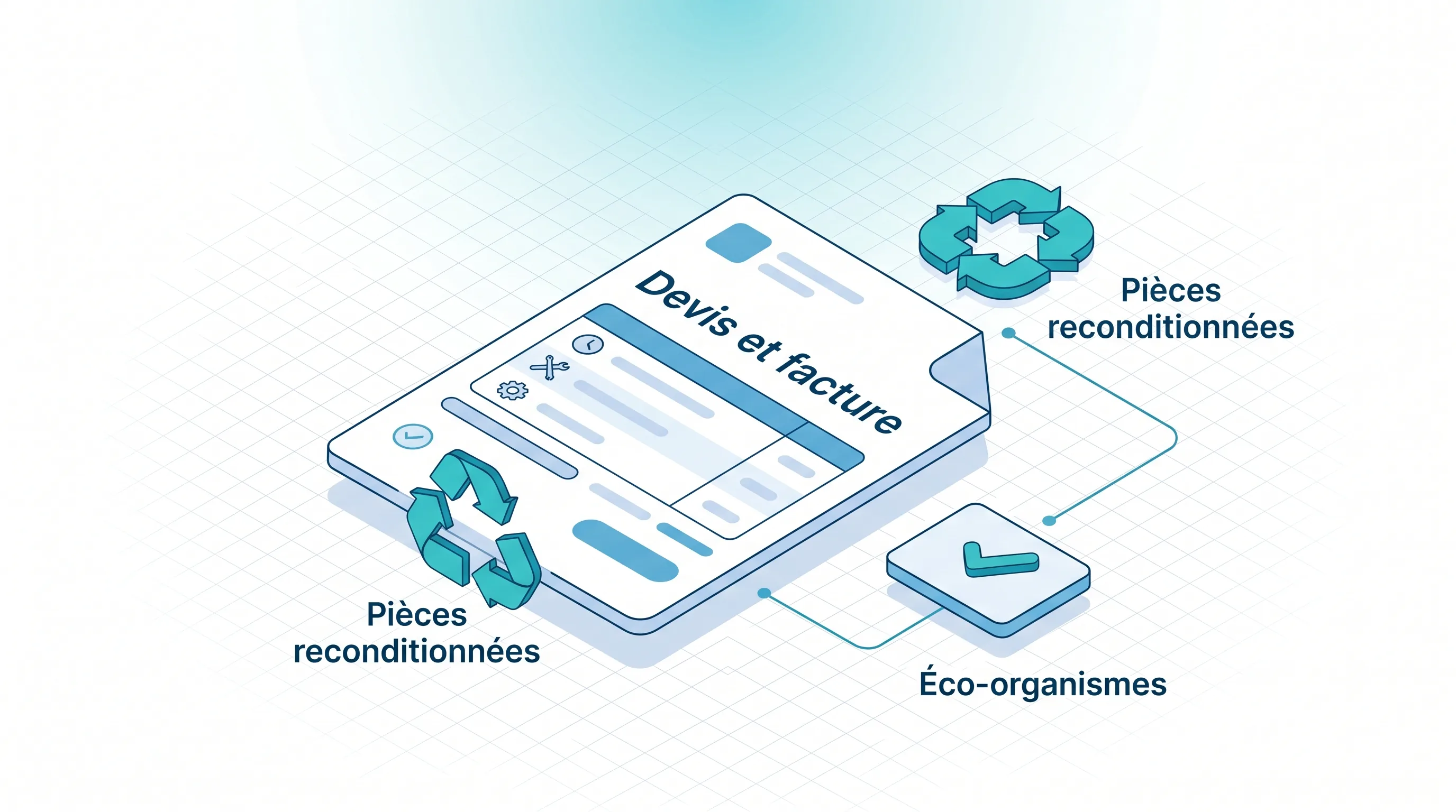 Devis, facturation et éco-organismes pour le SAV électroménager - Service 9000 Devis et facturation SAV électroménager : pièces reconditionnées (loi AGEC) et échanges avec les éco-organismes Ecosystem et Ecologic.
